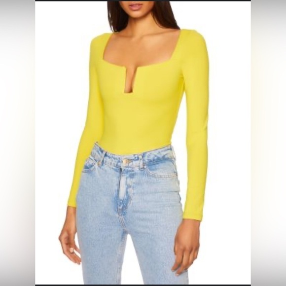 Susana Monaco Tops - Susana Monaco Square Sweetheart Top Women’s Large Endive Long Sleeve Pullover